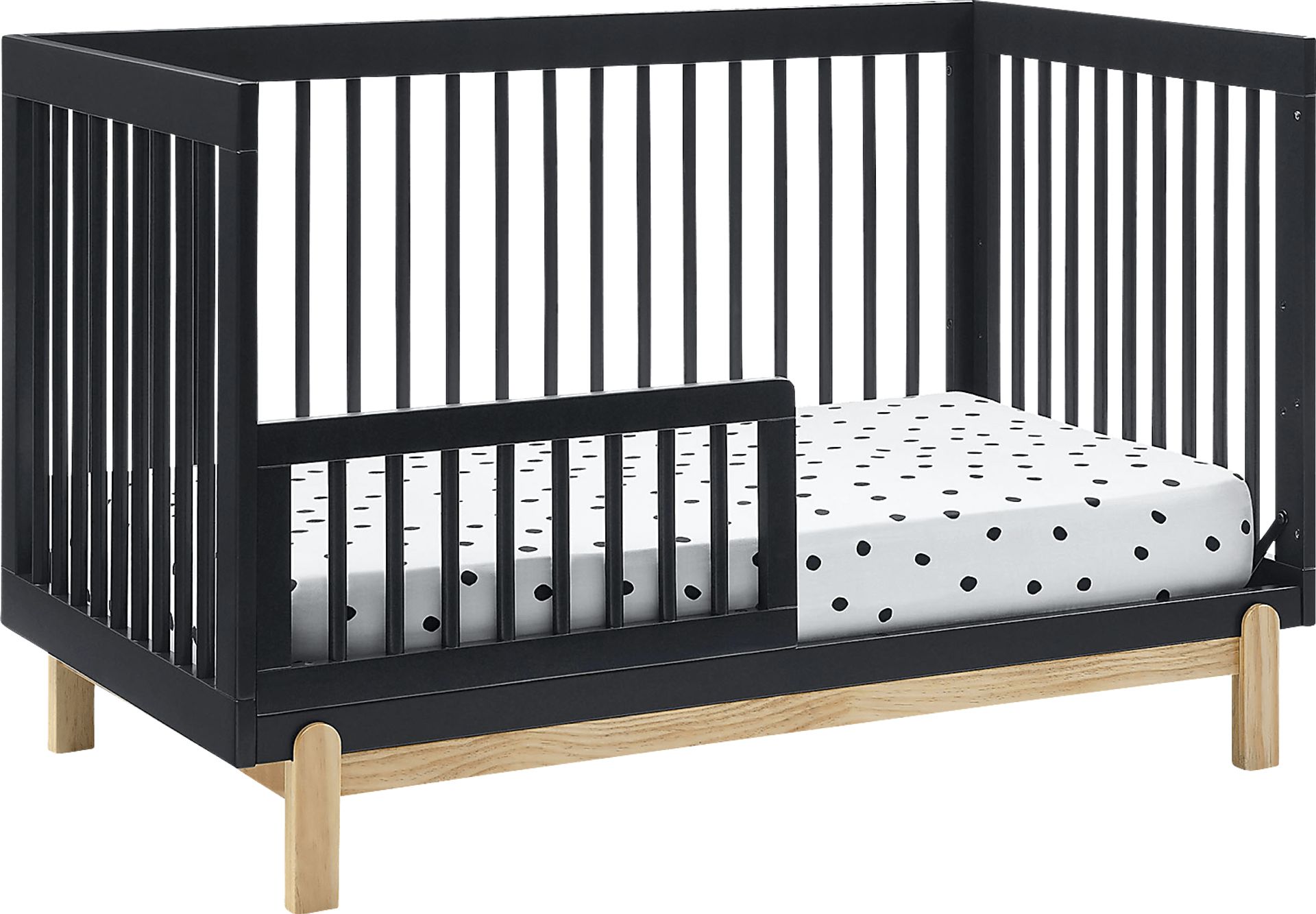 Kids Aadi Charcoal Convertible Crib - Image 5