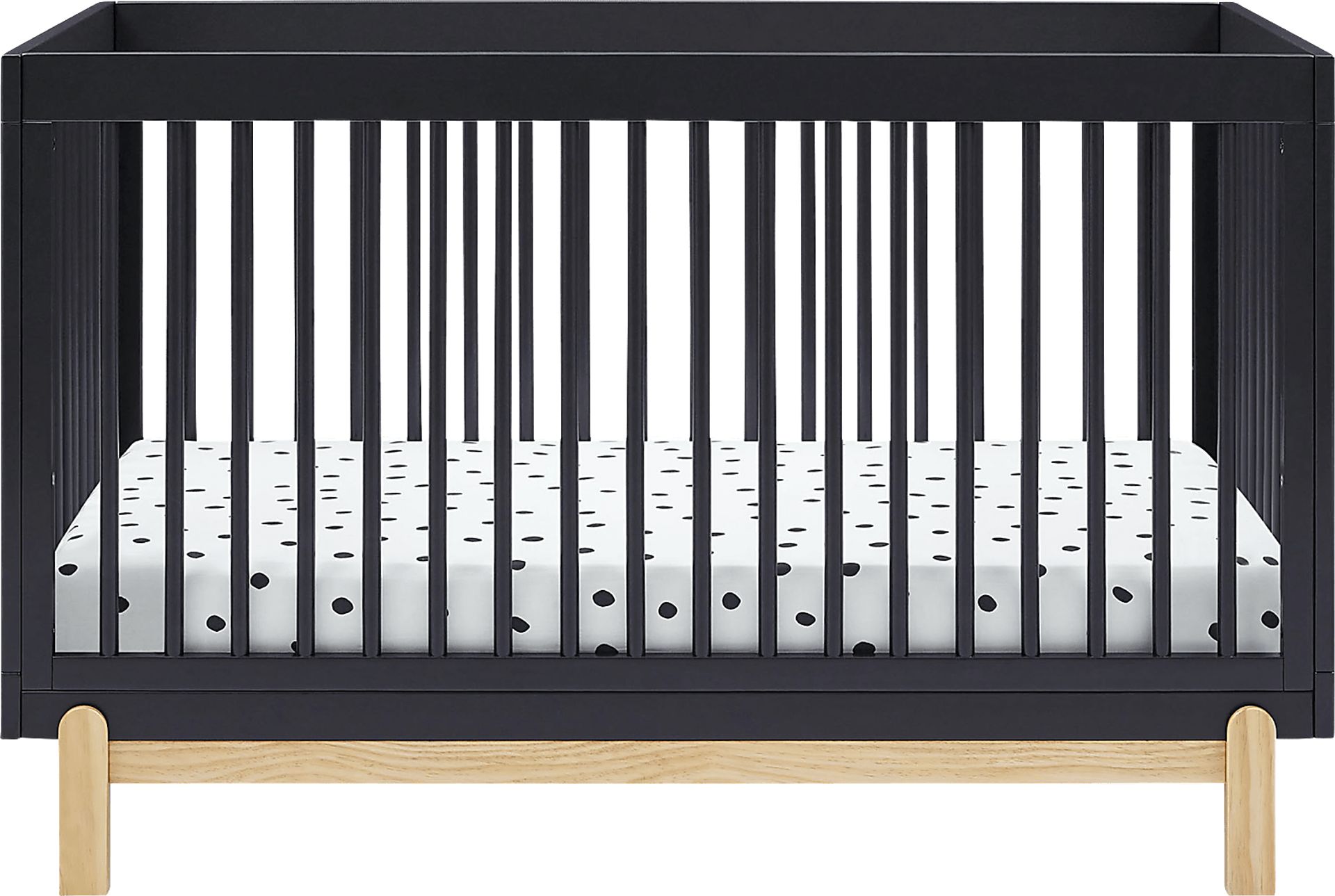 Kids Aadi Charcoal Convertible Crib - Image 1