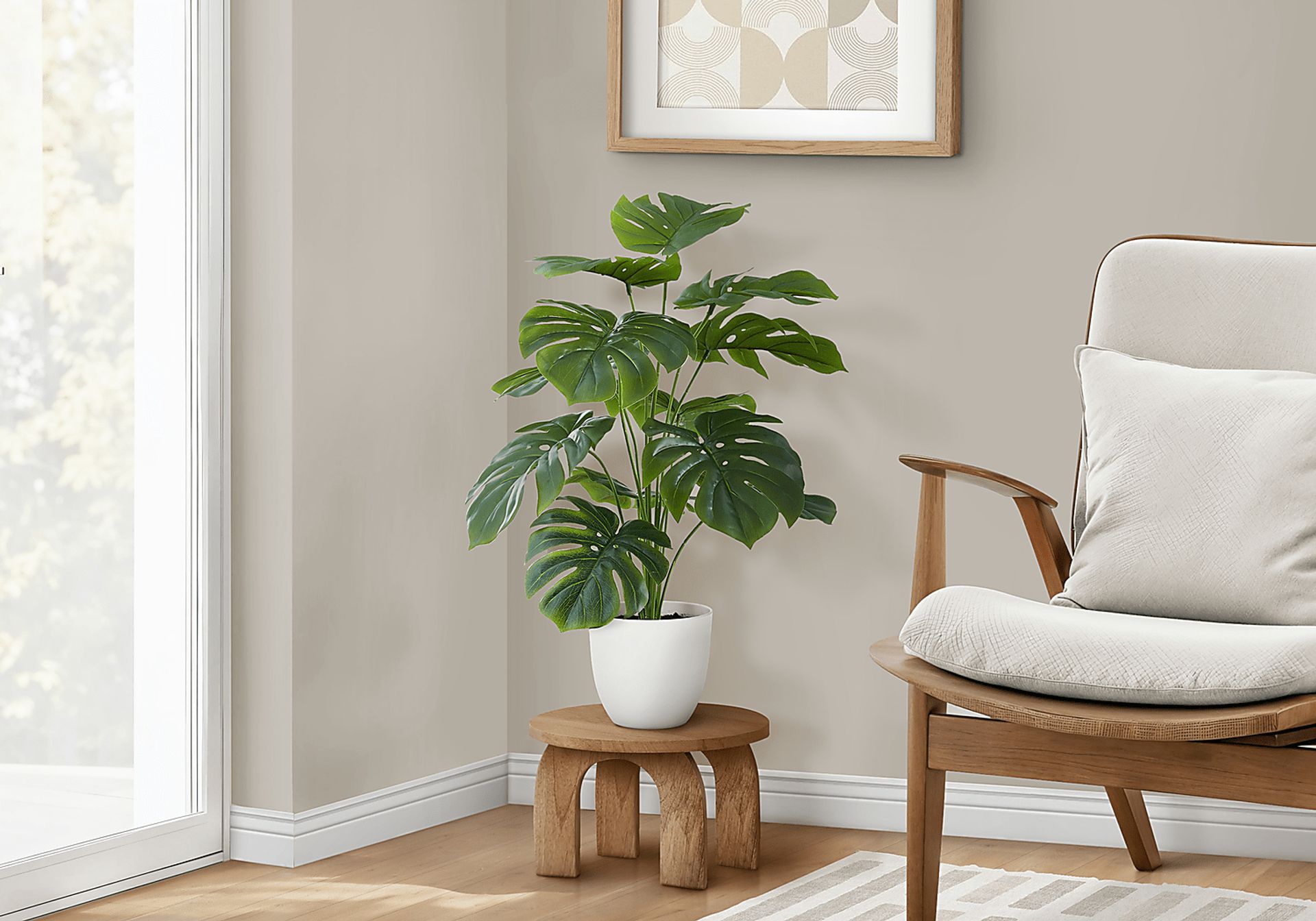 Aarav Green Silk Plant - Image 2