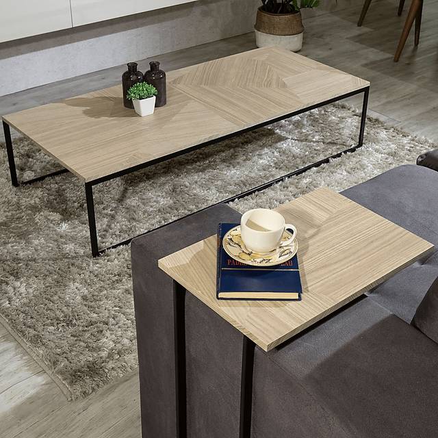 Aardvark Walk Beige 2 Piece Table Set - Thumbnail - Image 2