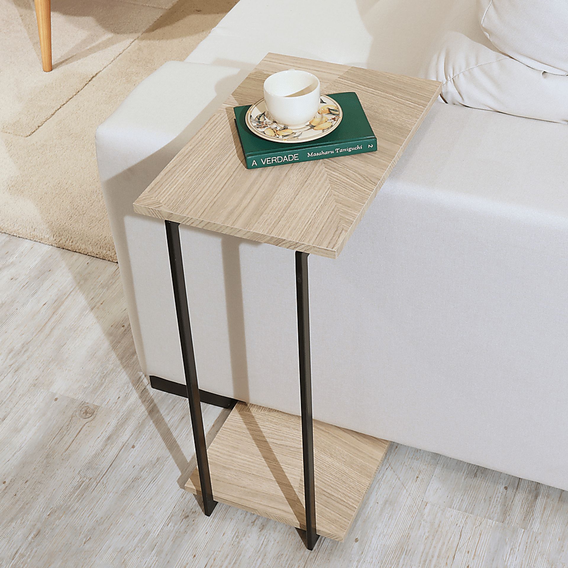 Aardvark Walk Beige End Table - Image 4