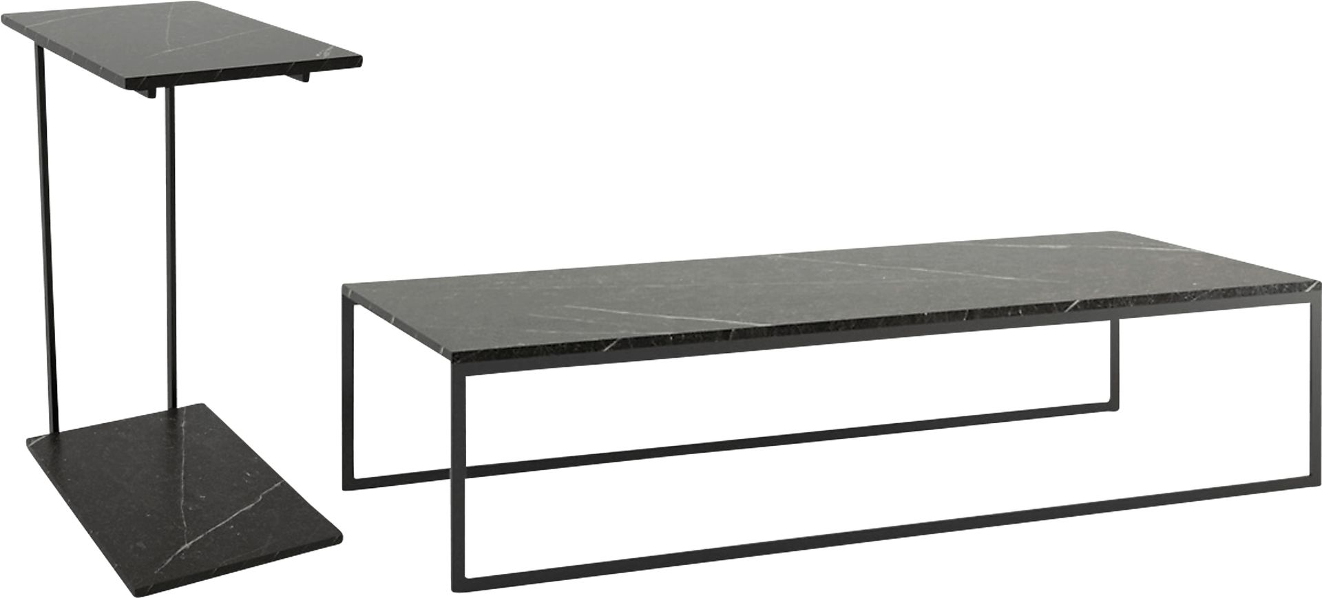 Aardvark Walk Black 2 Piece Table Set - Image 1