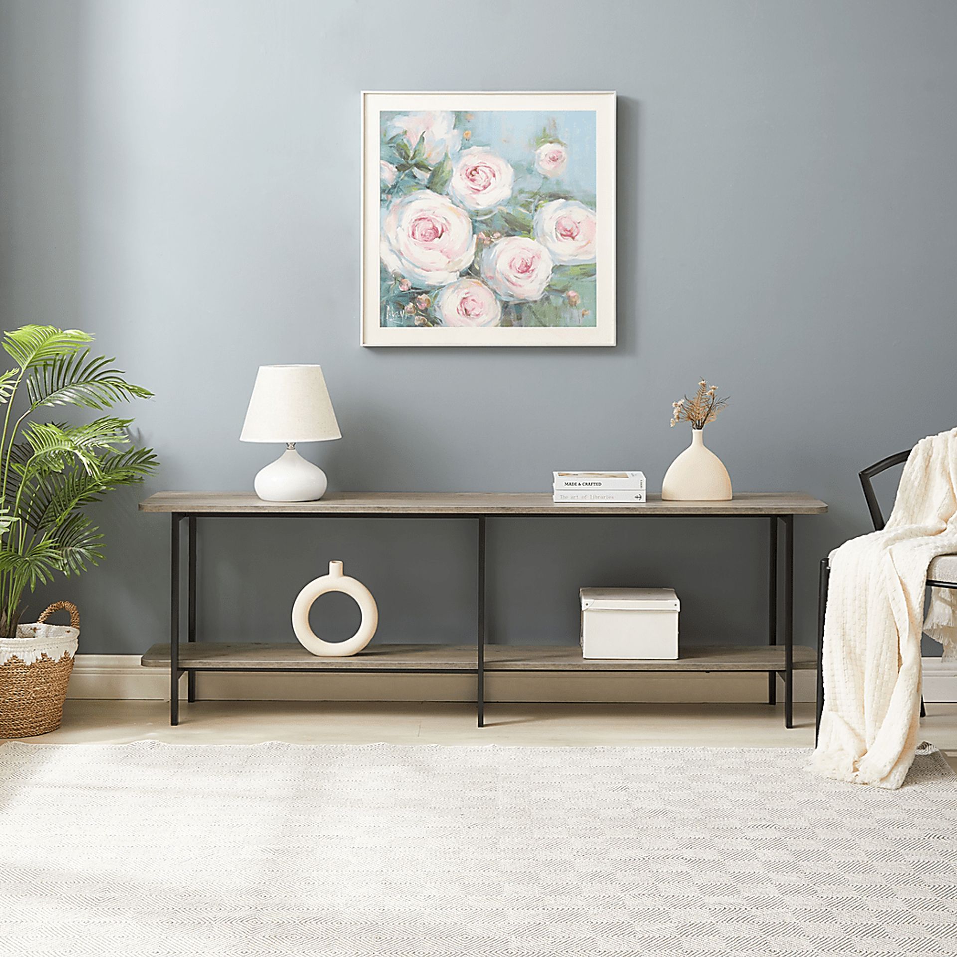 Aardvark Walk Gray 71 in. Console - Image 3