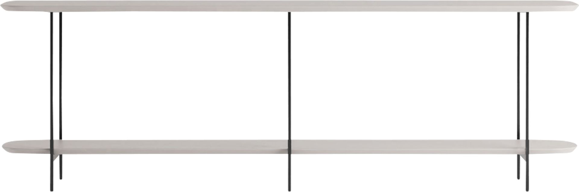 Aardvark Walk White Sofa Table - Image 3
