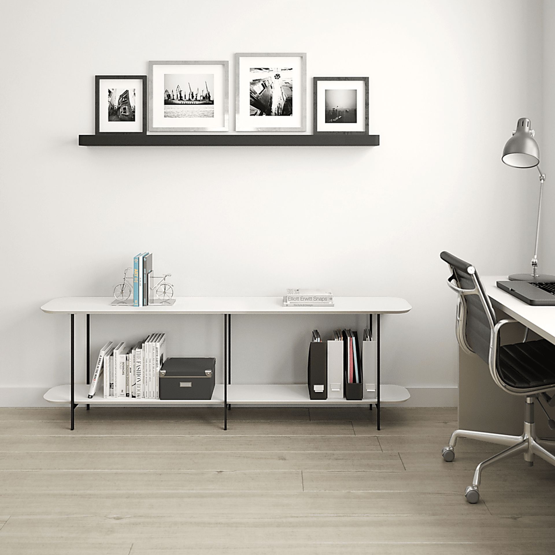 Aardvark Walk White Sofa Table - Image 5