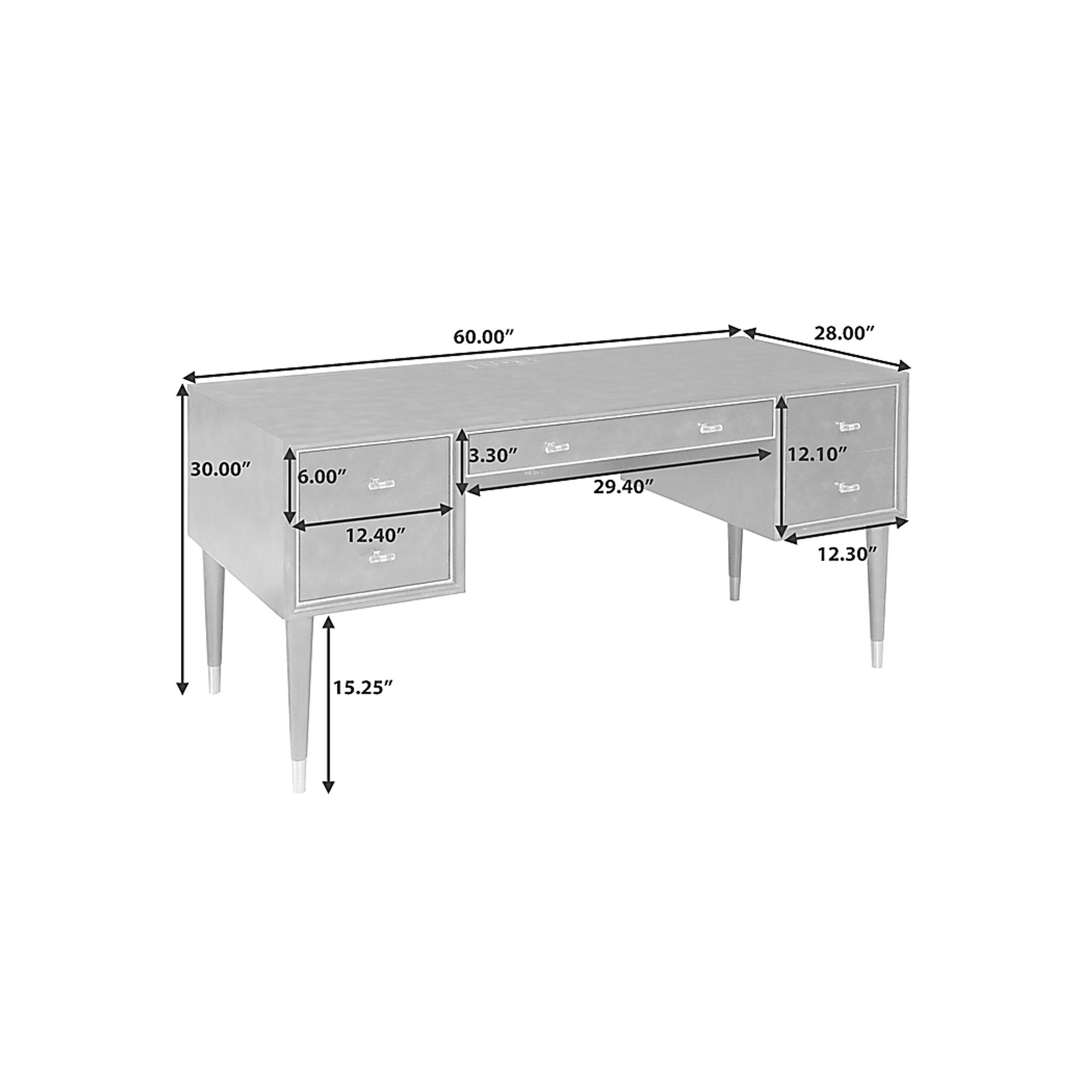 Aaronda Brown Desk - Image 9