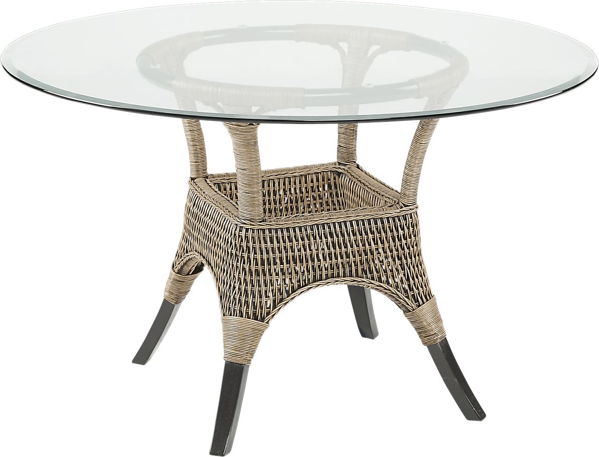 Abaco Rattan 5 Pc Round Dining Room
