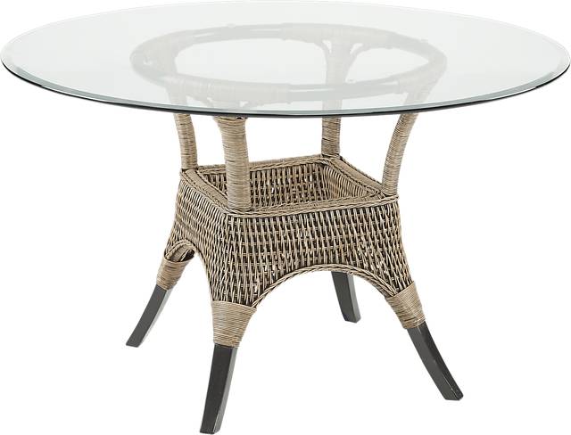 Abaco Rattan Round Dining Table - Thumbnail - Image 1
