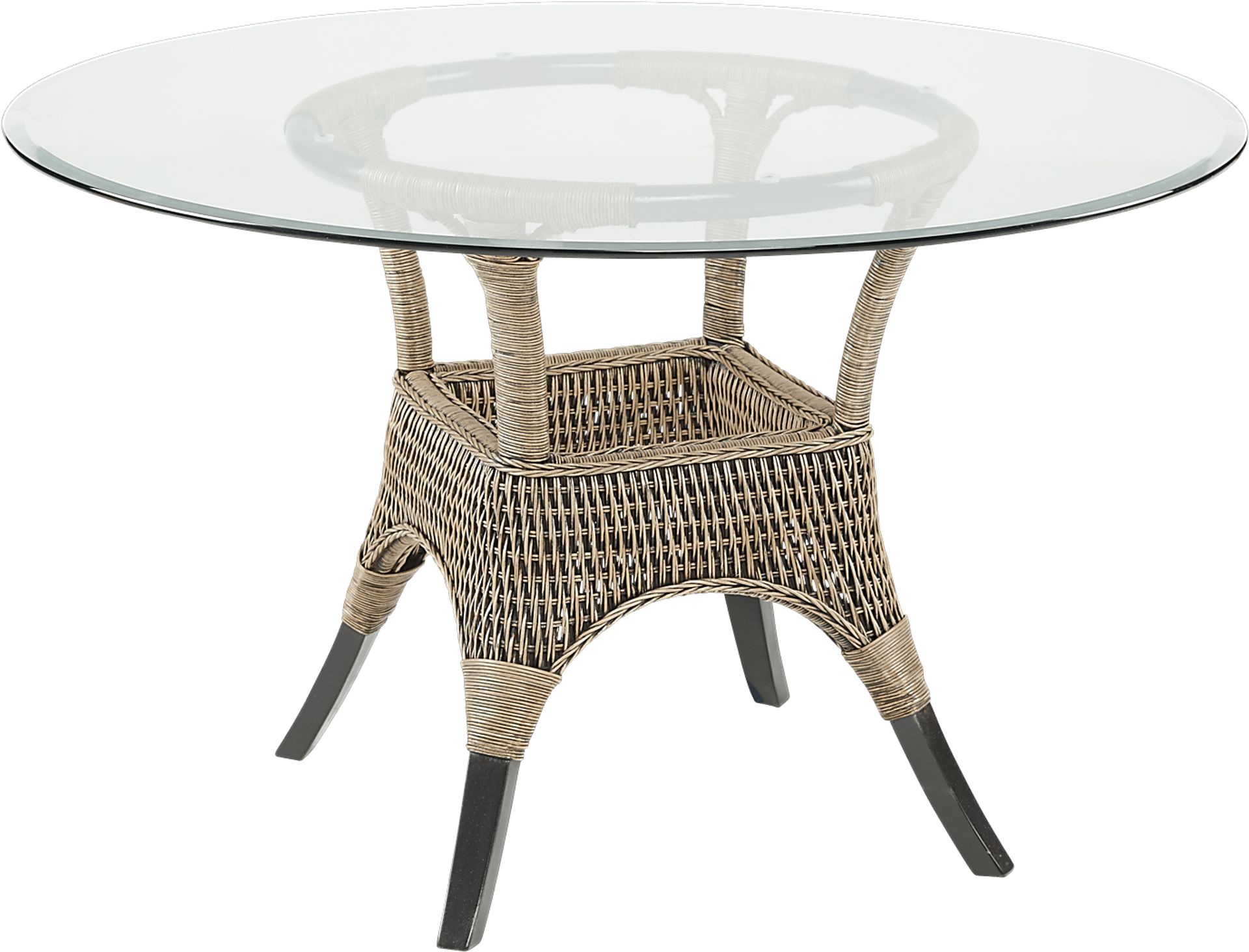 Abaco Rattan Round Dining Table - Image 1