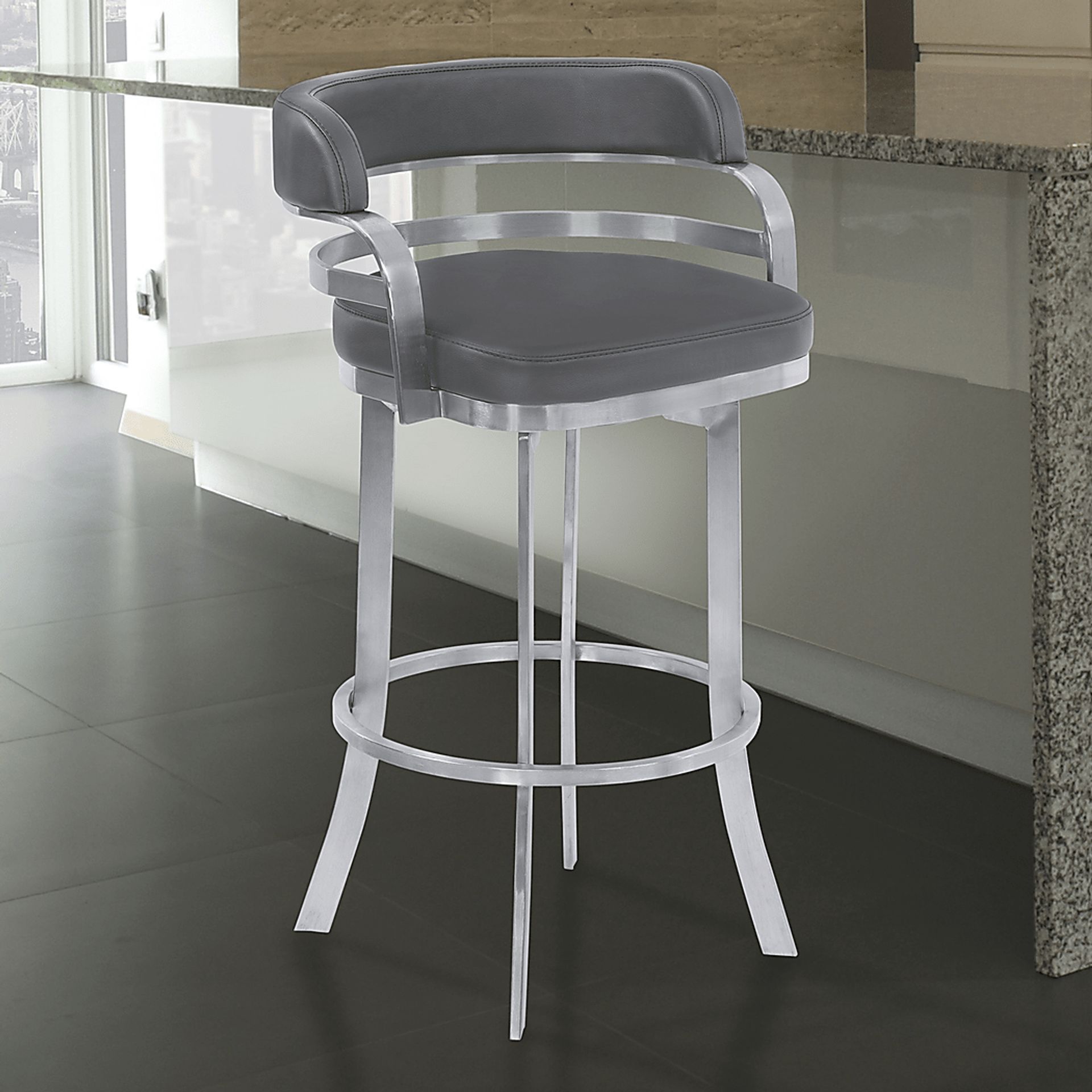 Abbeydale Gray Counter Height Stool - Image 2