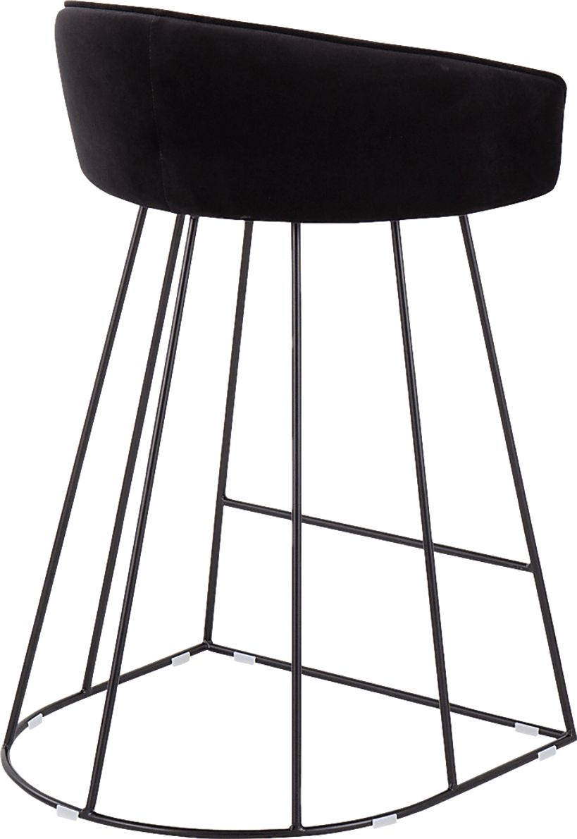 Abberdale I Black Counter Height Stool Set of 2
