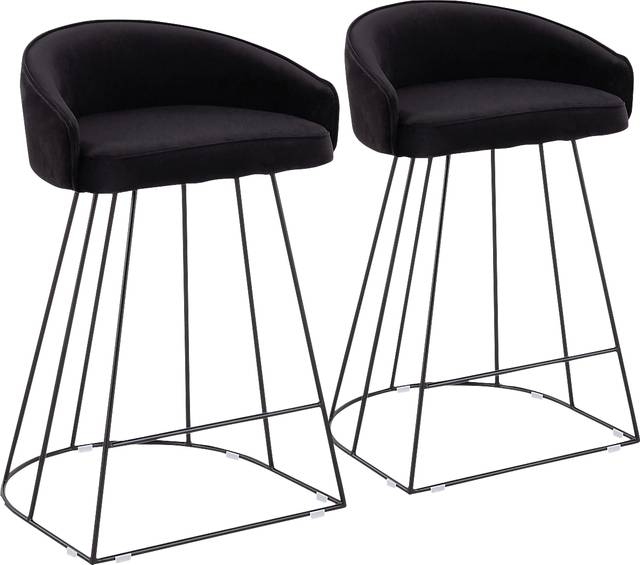 Abberdale I Black Counter Height Stool Set of 2 - Thumbnail - Image 1