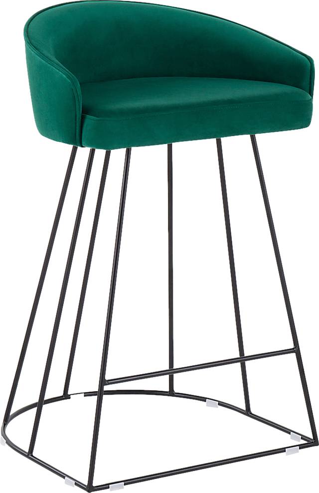 Abberdale I Green Counter Height Stool Set of 2 - Thumbnail - Image 2