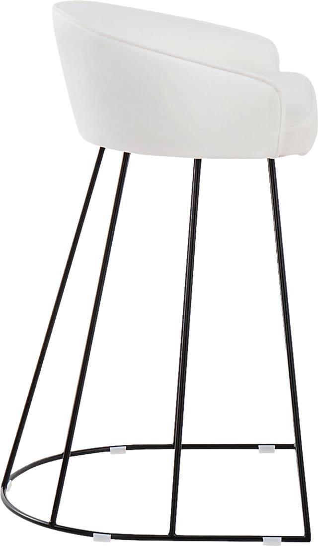 Abberdale I White Counter Height Stool Set of 2 - Thumbnail - Image 2