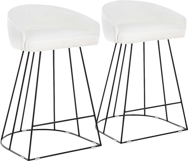 Abberdale I White Counter Height Stool Set of 2 - Thumbnail - Image 1