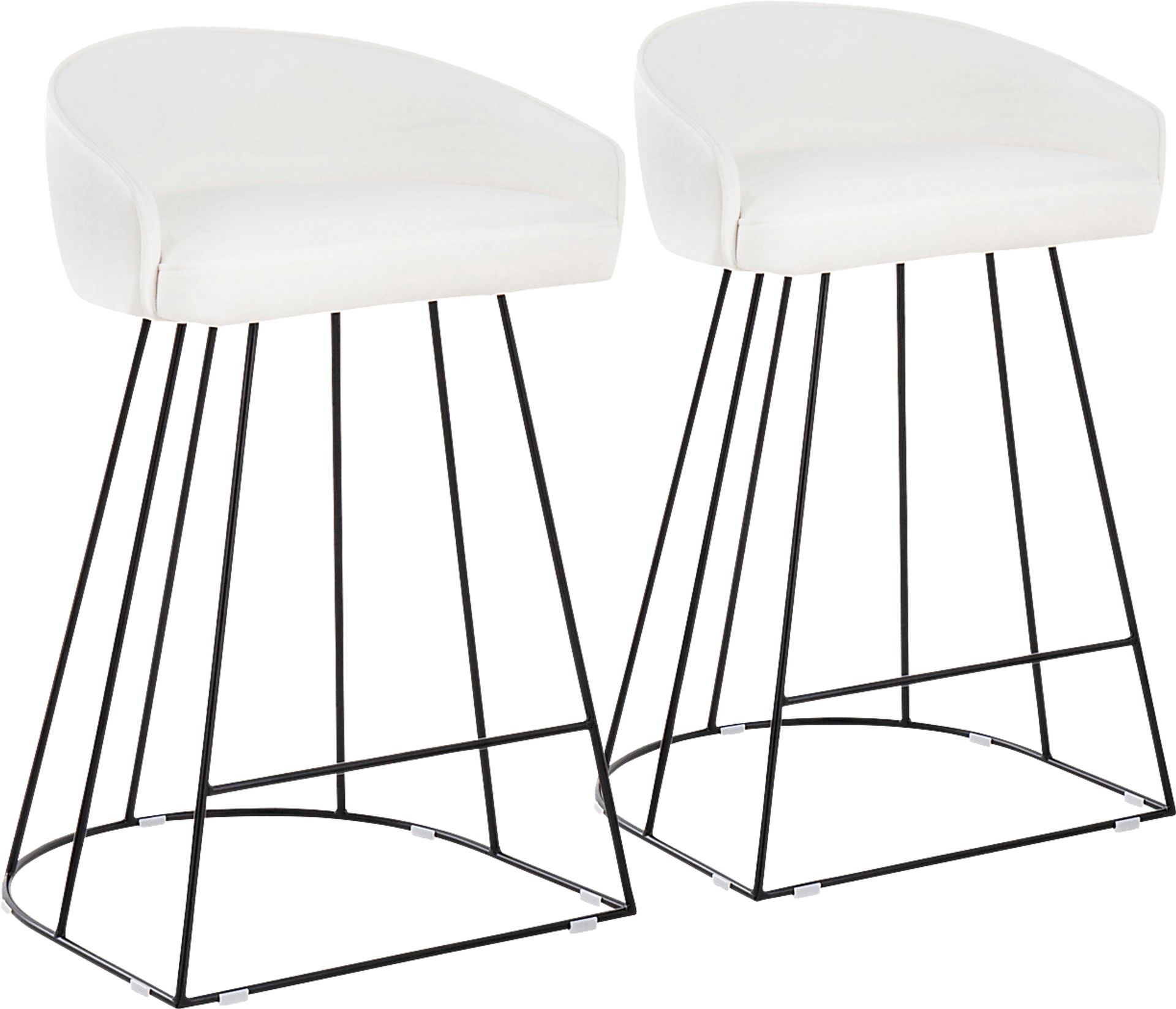 Abberdale I White Counter Height Stool Set of 2 - Image 1