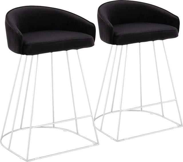 Abberdale II Black Counter Height Stool Set of 2 - Thumbnail - Image 1