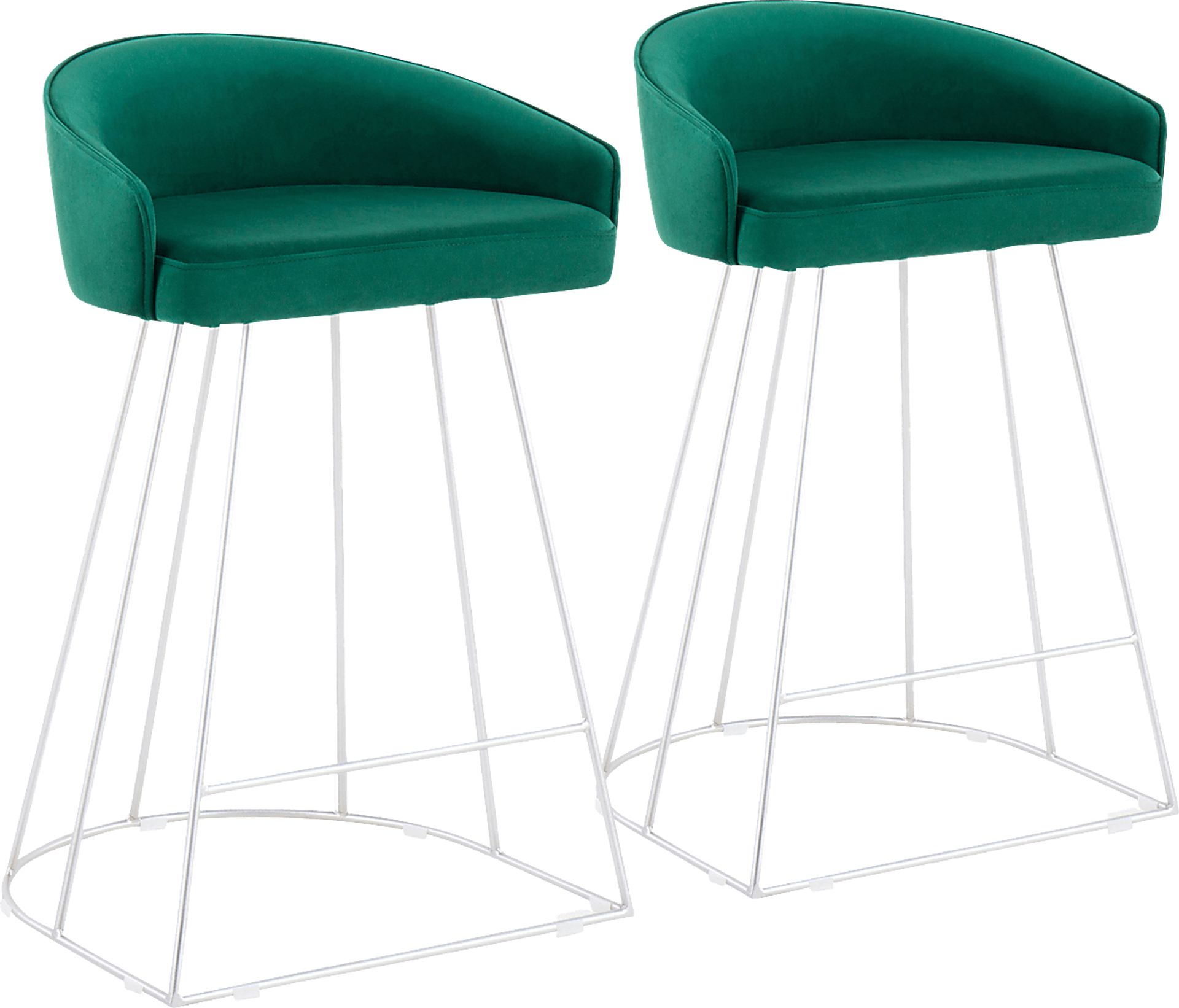 Abberdale II Green Counter Height Stool Set of 2 - Image 1