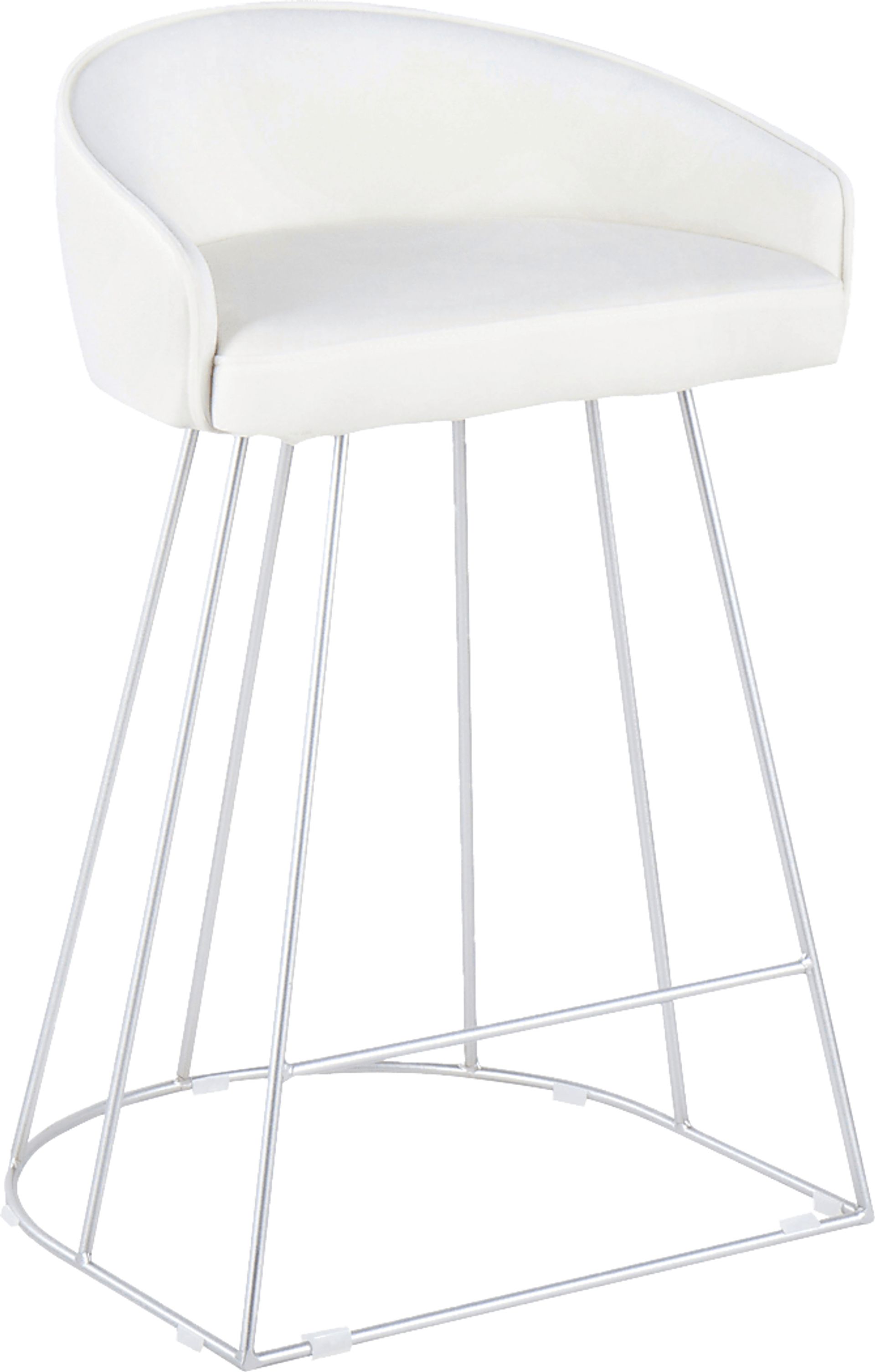 Abberdale II White Counter Height Stool Set of 2 - Image 2