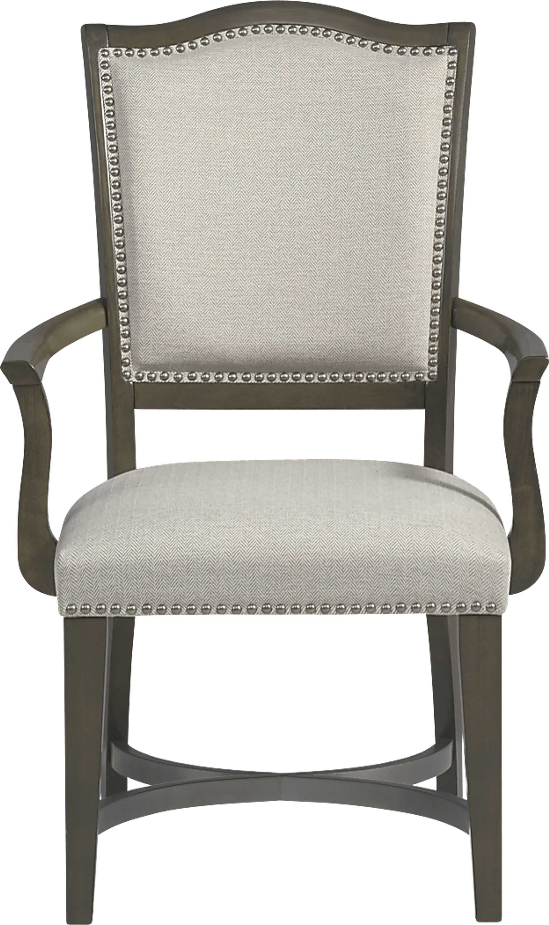 Abbey Court Beige Upholstered Arm Chair - Image 2