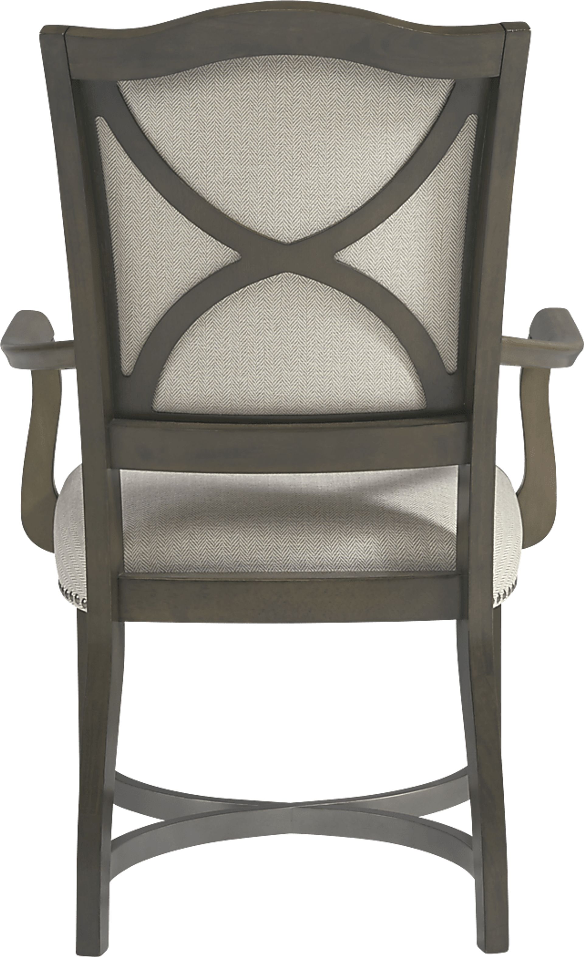 Abbey Court Beige Upholstered Arm Chair - Image 3