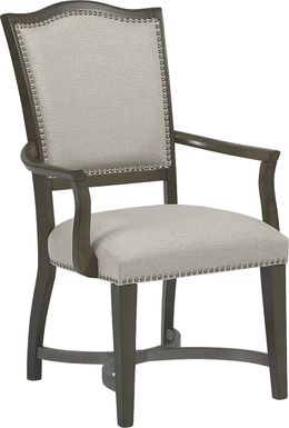 Abbey Court Beige Upholstered Arm Chair