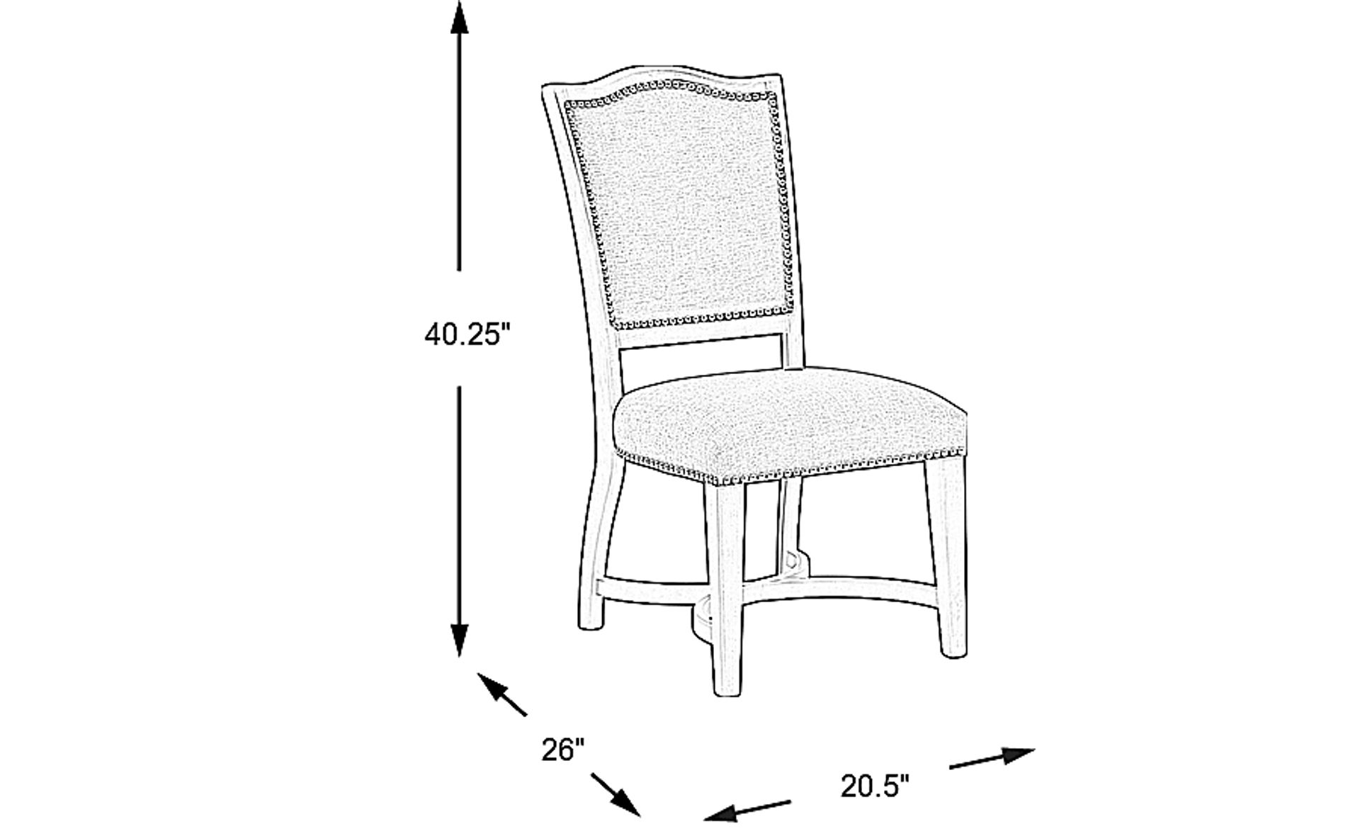 Dimension Image. Please refer to the Dimension Tab on this page for dimension details.