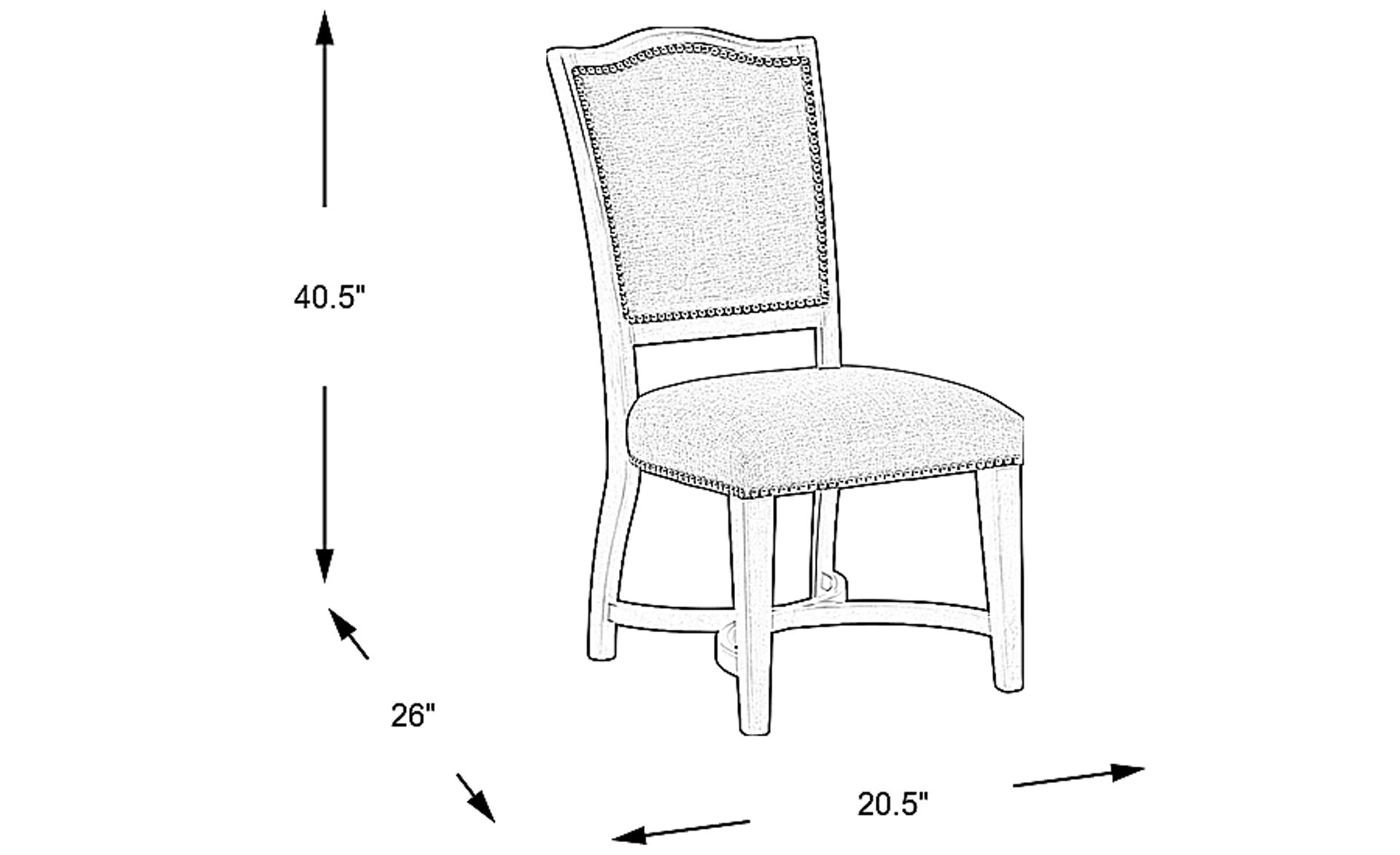 Dimension Image. Please refer to the Dimension Tab on this page for dimension details.