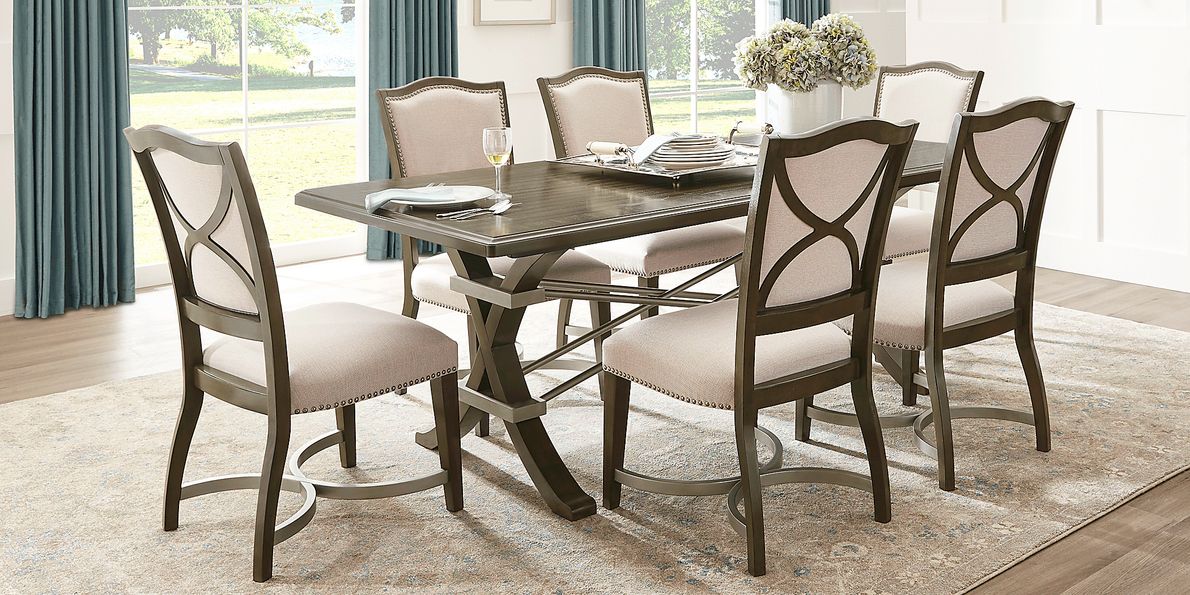 Abbey Court Brown 5 Pc Dining Room