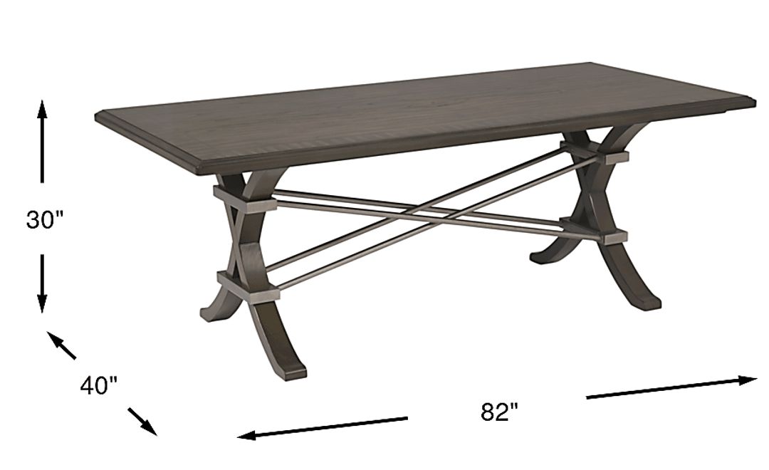 Abbey Court Brown Dining Table