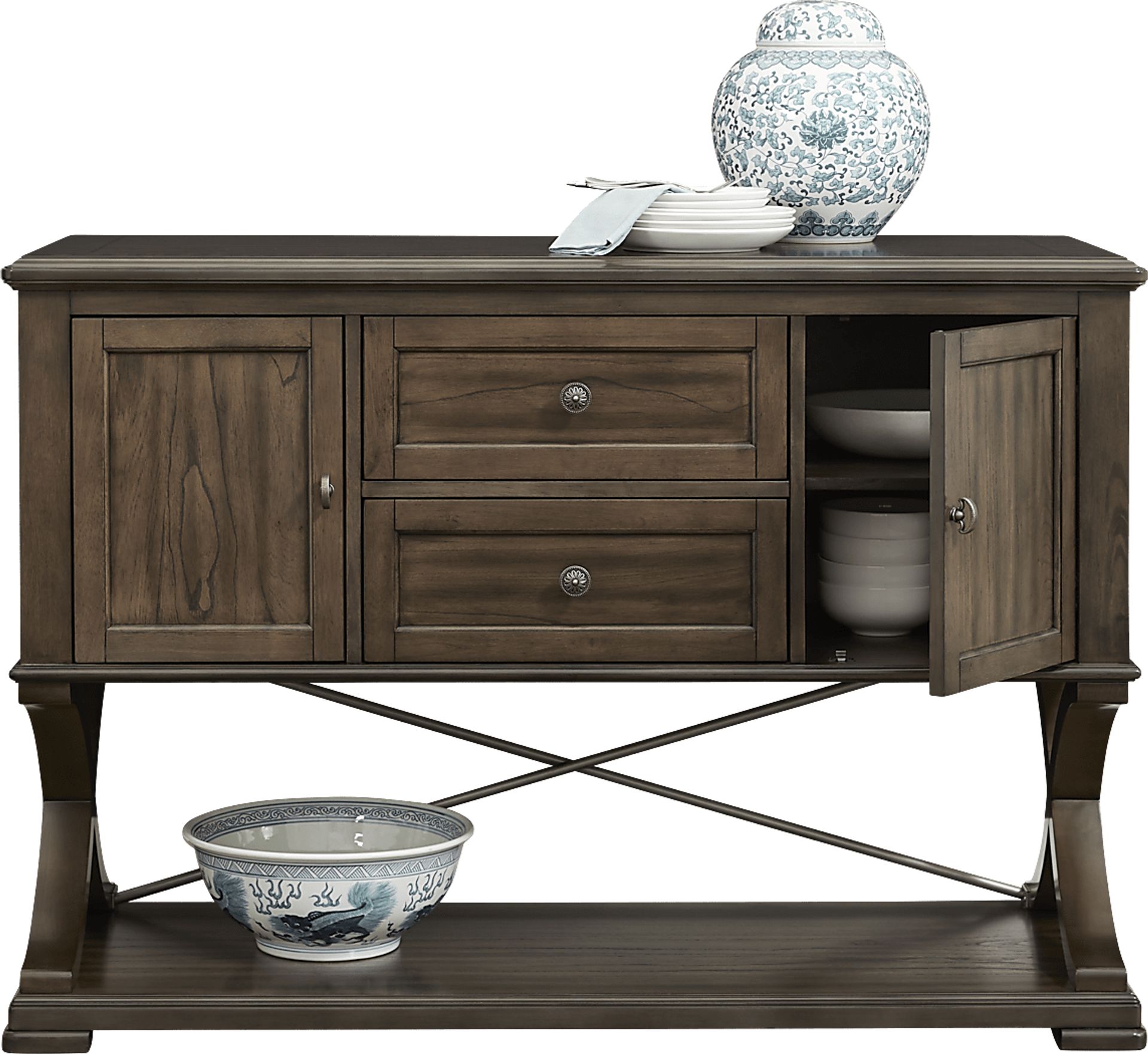 Abbey Court Brown Server - Image 3