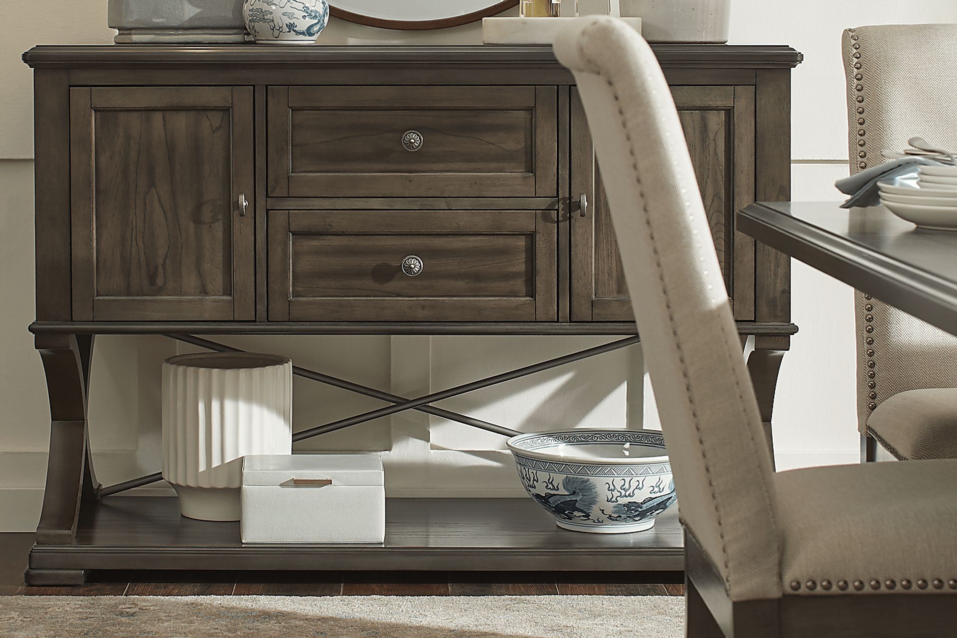 Abbey Court Brown Server - Image 5