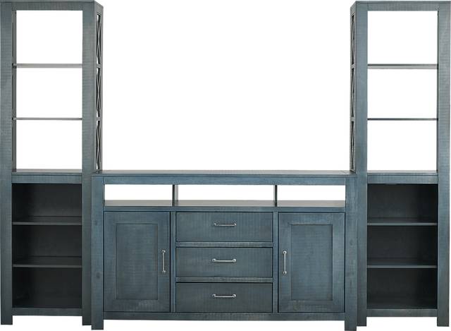 Abbey Springs Blue 3 Pc Wall Unit - Thumbnail - Image 1