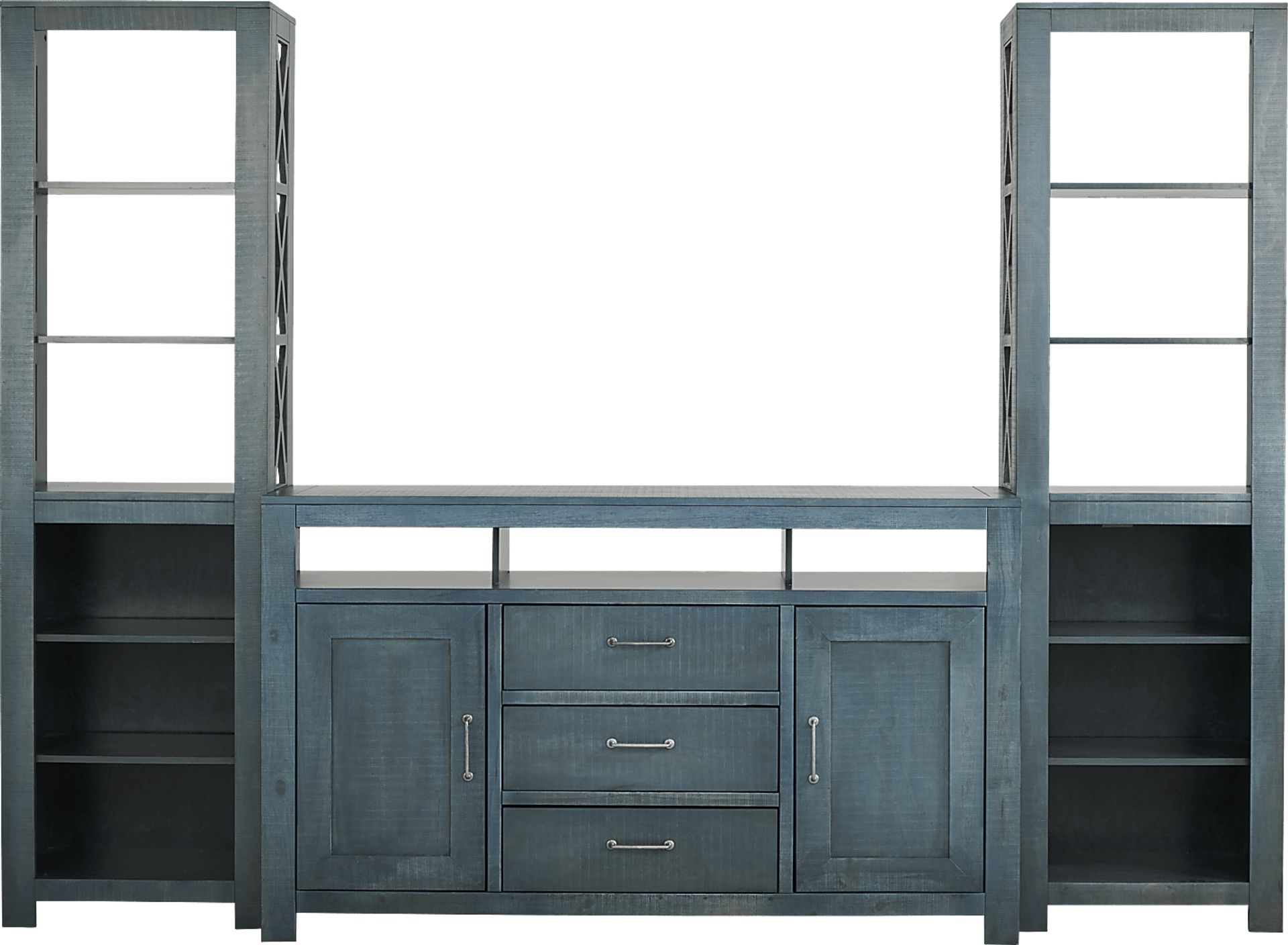 Abbey Springs Blue 3 Pc Wall Unit - Image 1