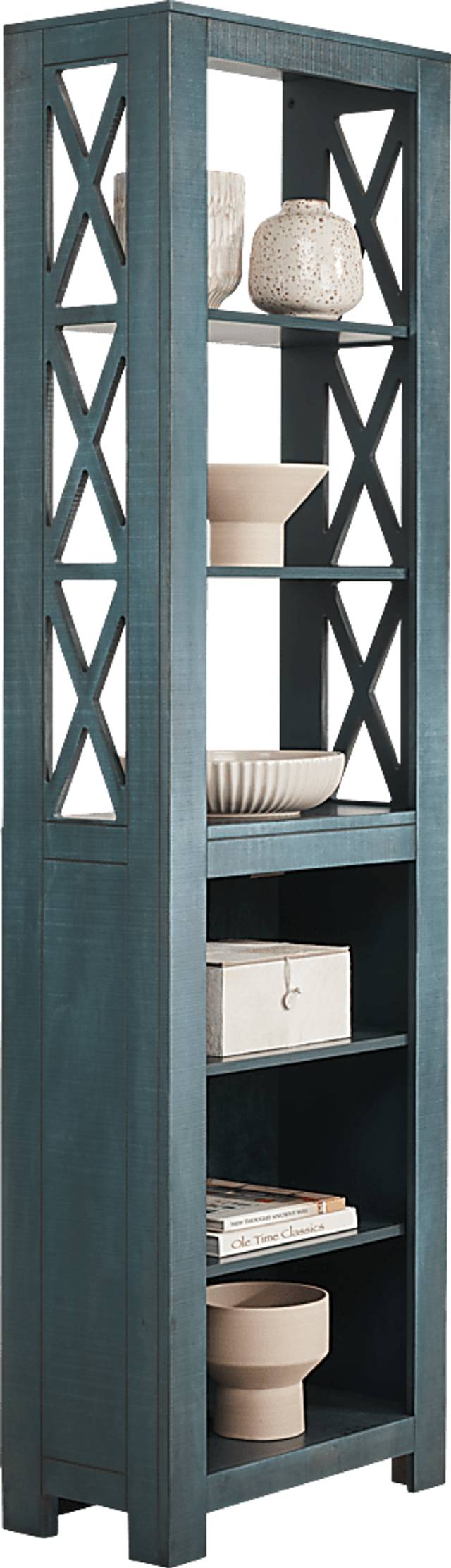 Abbey Springs Blue Bookcase - Thumbnail - Image 4