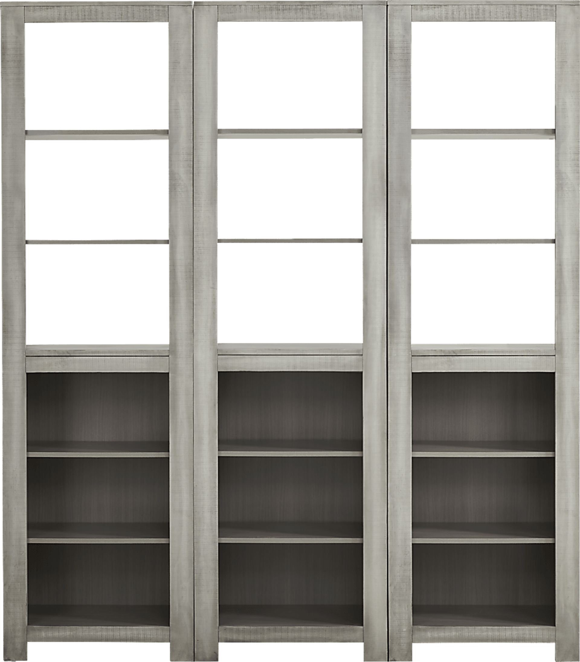 Abbey Springs Gray 3 Pc Bookcase - Image 1