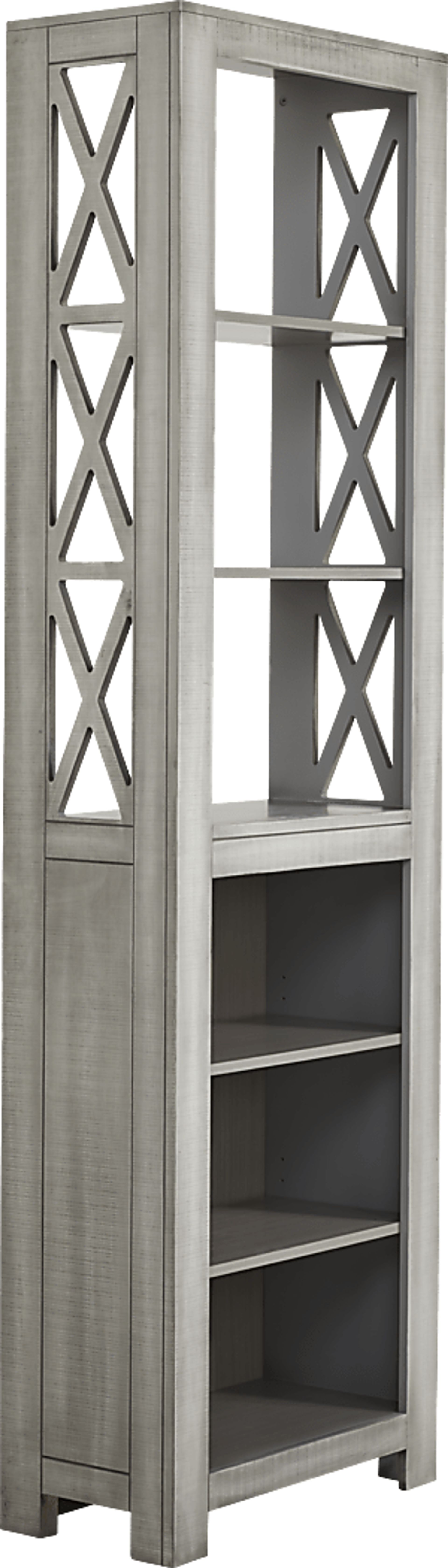 Abbey Springs Gray Bookcase - Image 3