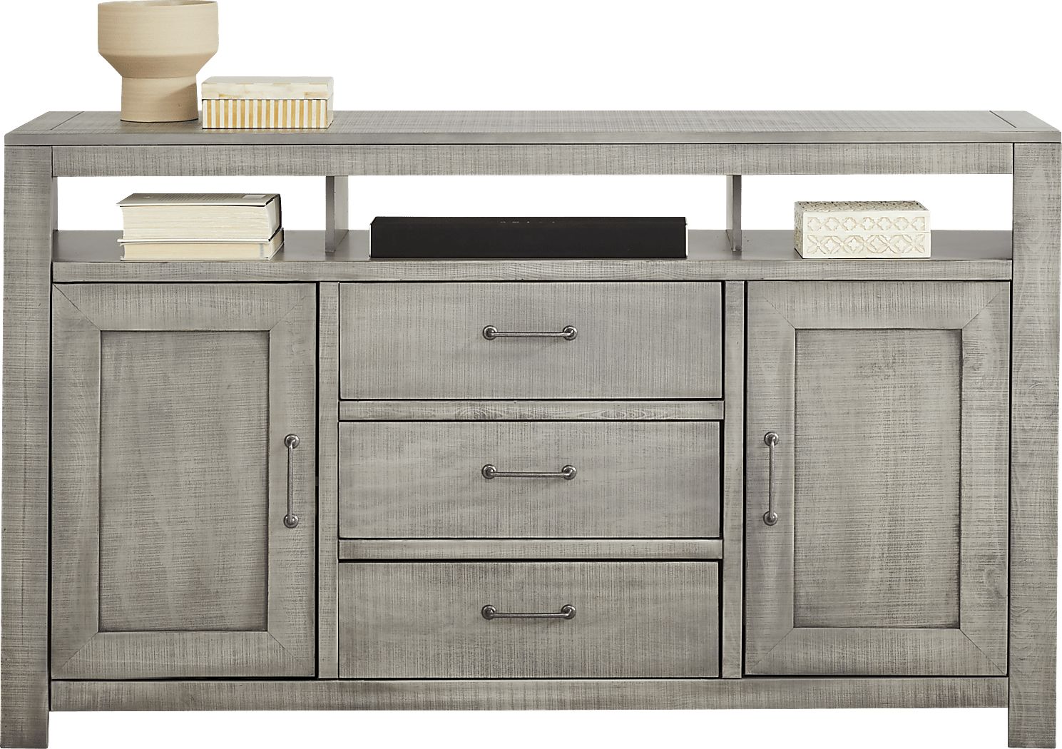 Abbey Springs Gray Console | Rooms to Go