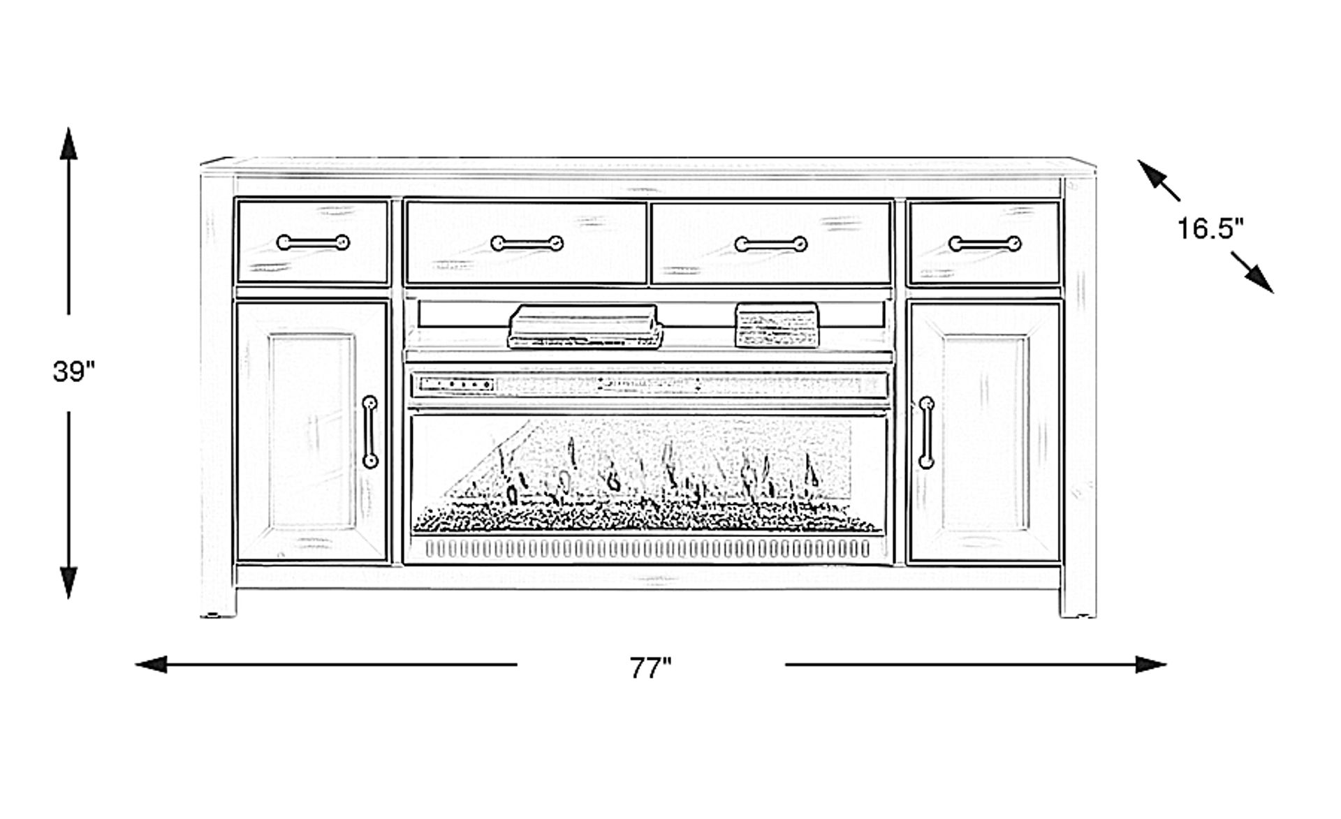 Dimension Image. Please refer to the Dimension Tab on this page for dimension details.