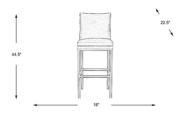 Dimension Image. Please refer to the Dimension Tab on this page for dimension details.