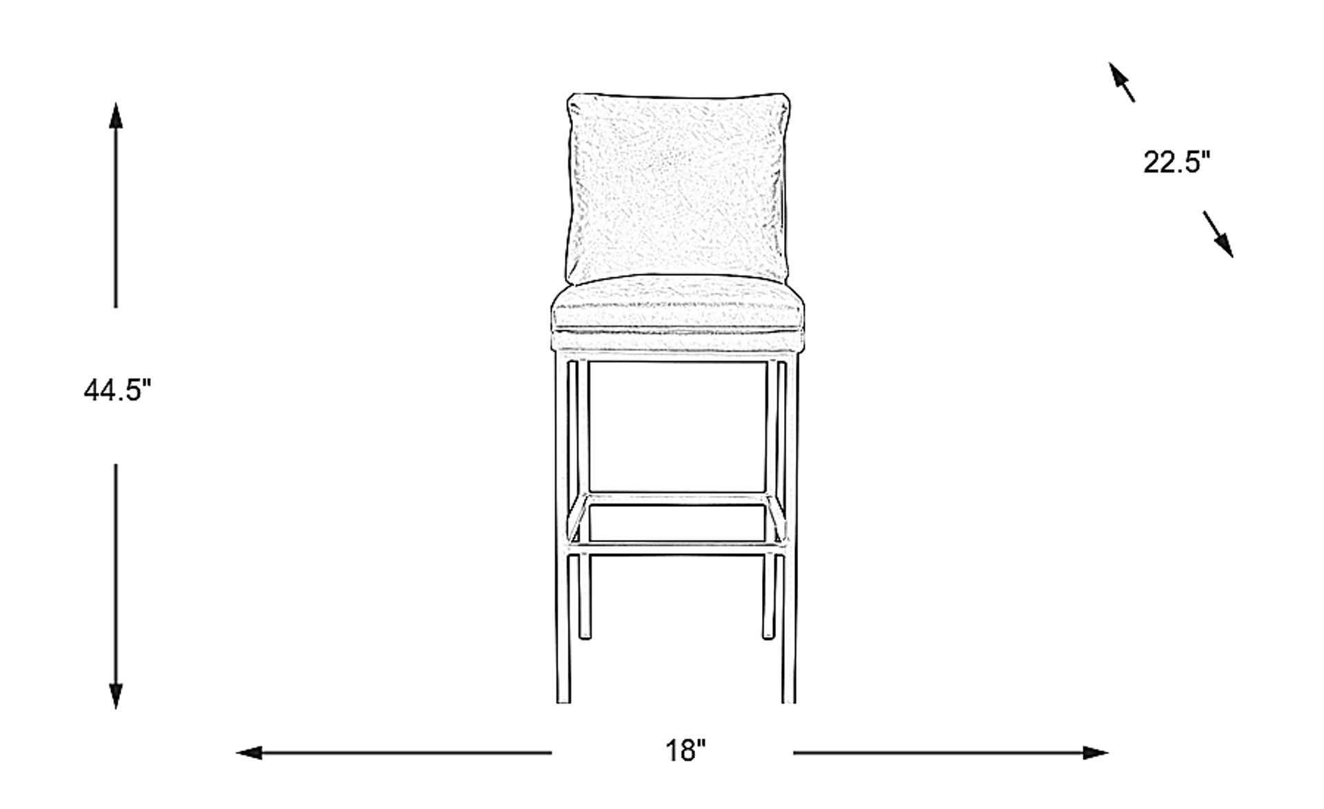 Dimension Image. Please refer to the Dimension Tab on this page for dimension details.