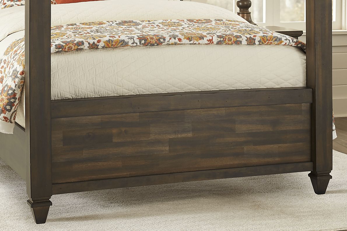 Abbeywood Brown 3 Pc King Poster Bed