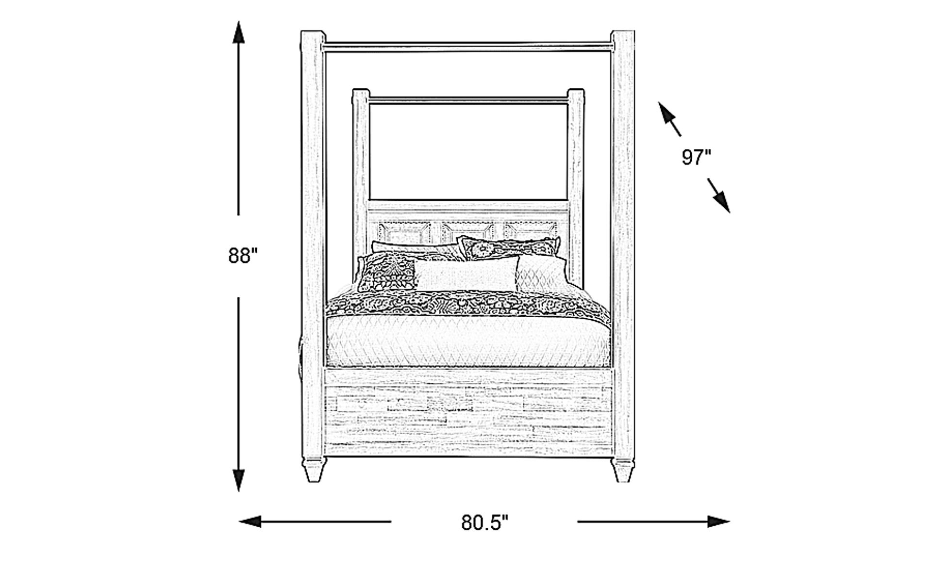 Dimension Image. Please refer to the Dimension Tab on this page for dimension details.
