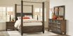 Abbeywood Brown 3 Pc King Poster Bed