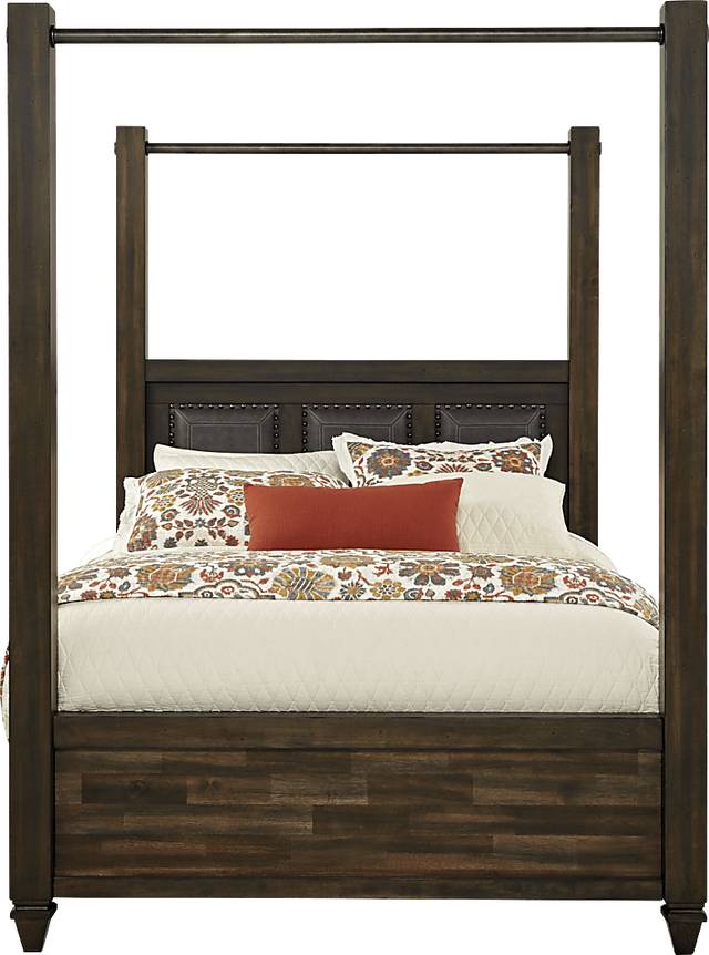 Abbeywood Brown 9 Pc Queen Poster Bedroom - Thumbnail - Image 2