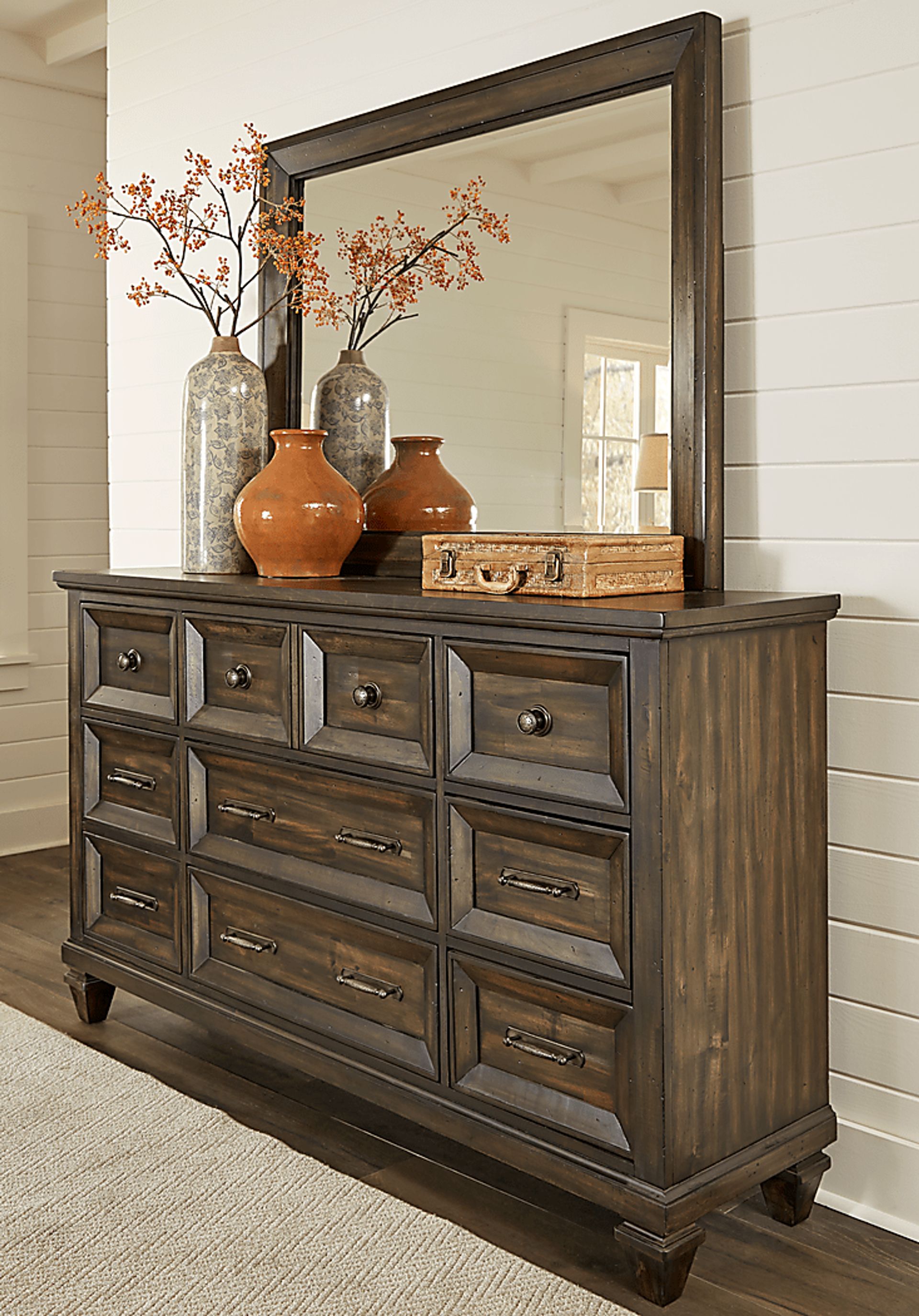 Abbeywood Brown 5 Pc Queen Panel Bedroom - Image 6