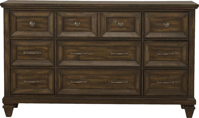 Abbeywood Brown 9 Pc King Poster Bedroom - Thumbnail - Image 6