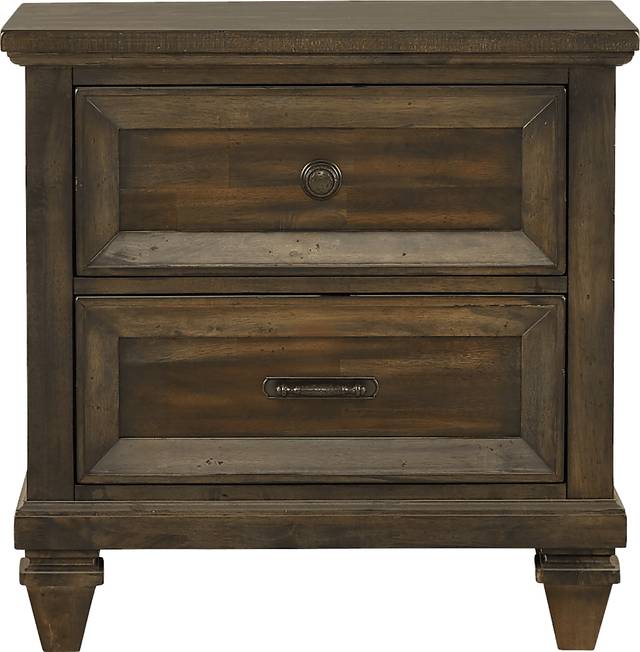 Abbeywood Brown 9 Pc King Poster Bedroom - Thumbnail - Image 9