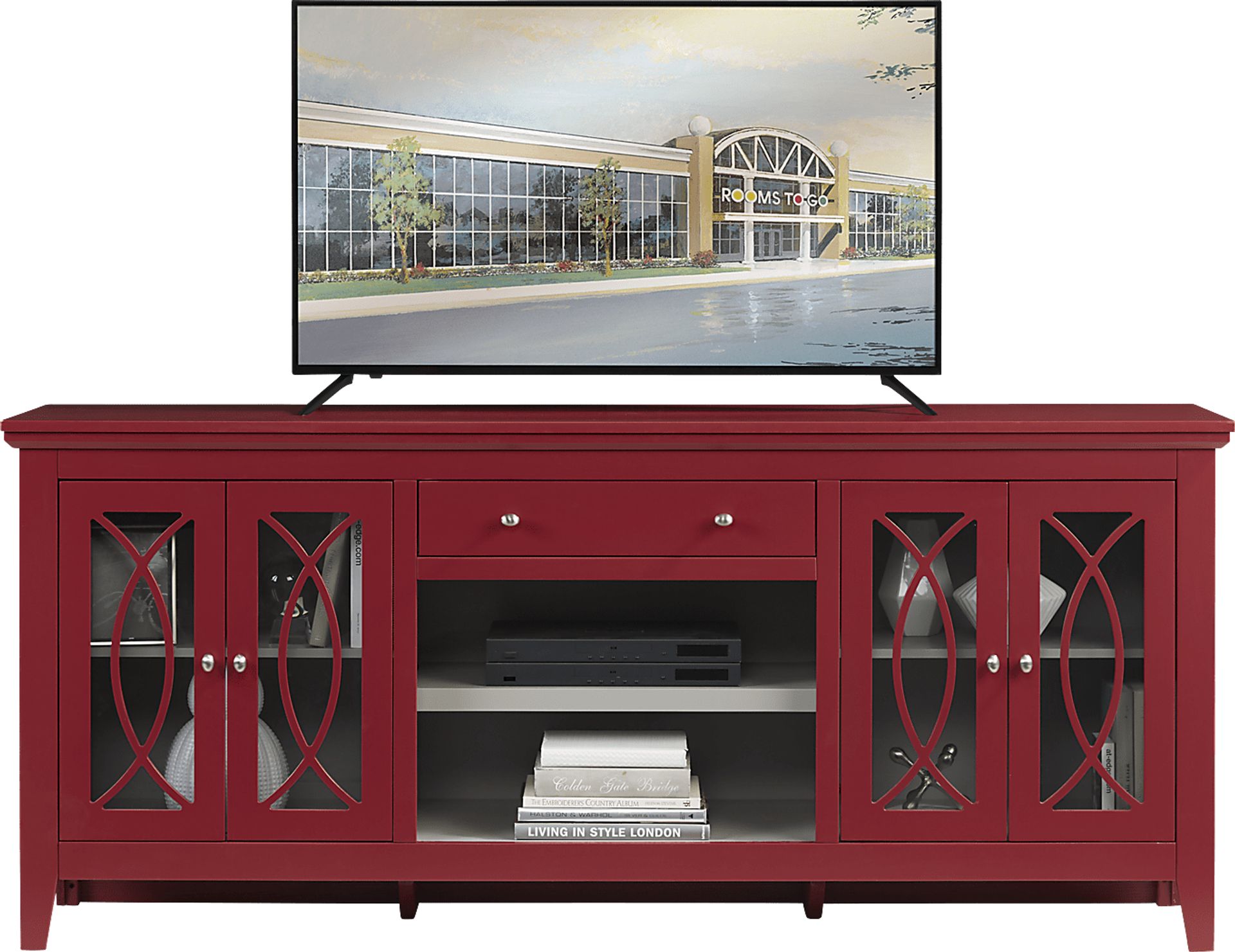 Abbie Crimson 80 in. Console - Image 1