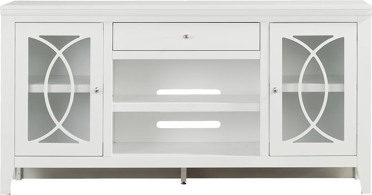 Abbie II White 66 in. Console